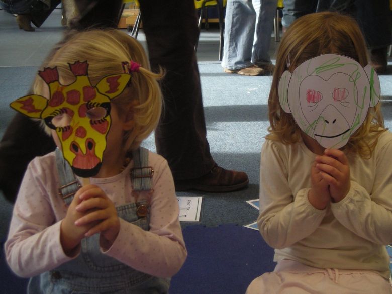 Children with masks