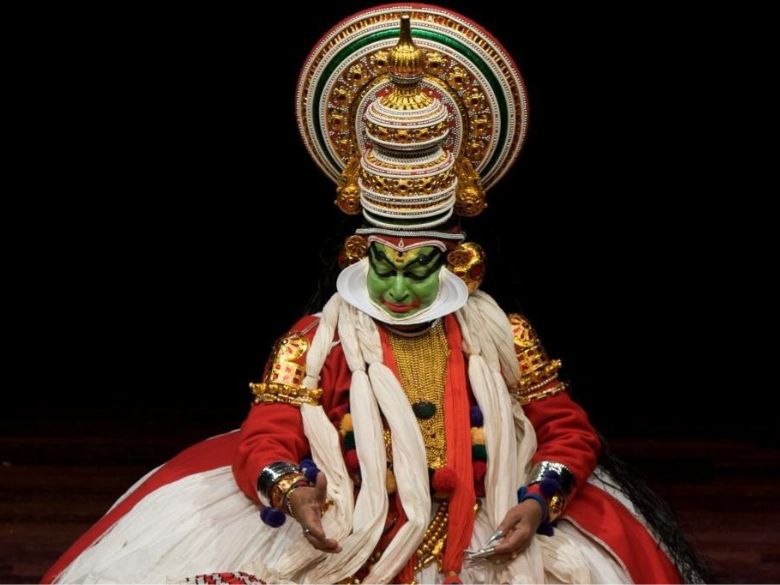 A kathakali performer